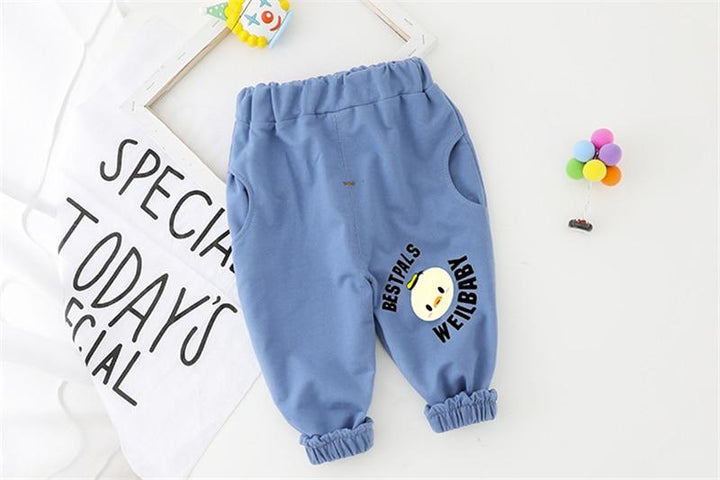 Toddler Baby Girls Boys Cartoon Long Sleeve T Shirt+ Pants 2 Pcs Outfits - MomyMall