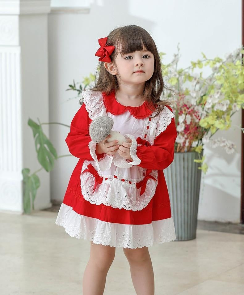 Girls Alice Princess Lotia Spain Boutique Princess Cotton Dresses - MomyMall