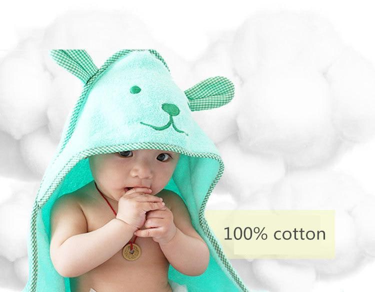 Kids Boy GirlCotton Towel Hooded Blanket Bathrobe Pajamas - MomyMall