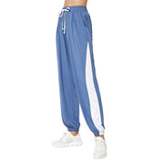 Oversized Contrast Side Drawstring Joggers