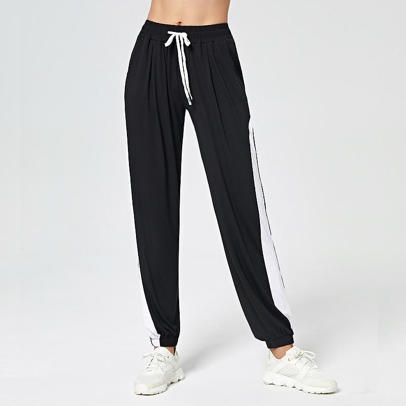 Oversized Contrast Side Drawstring Joggers