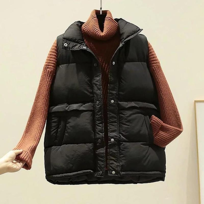 Sleeveless Puffer Vest - Bodywarmer Gilet