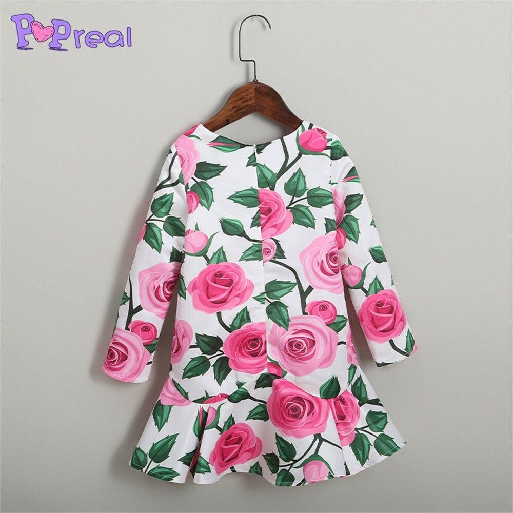 Family Matching Flowers Print Parent Child Dress - MomyMall