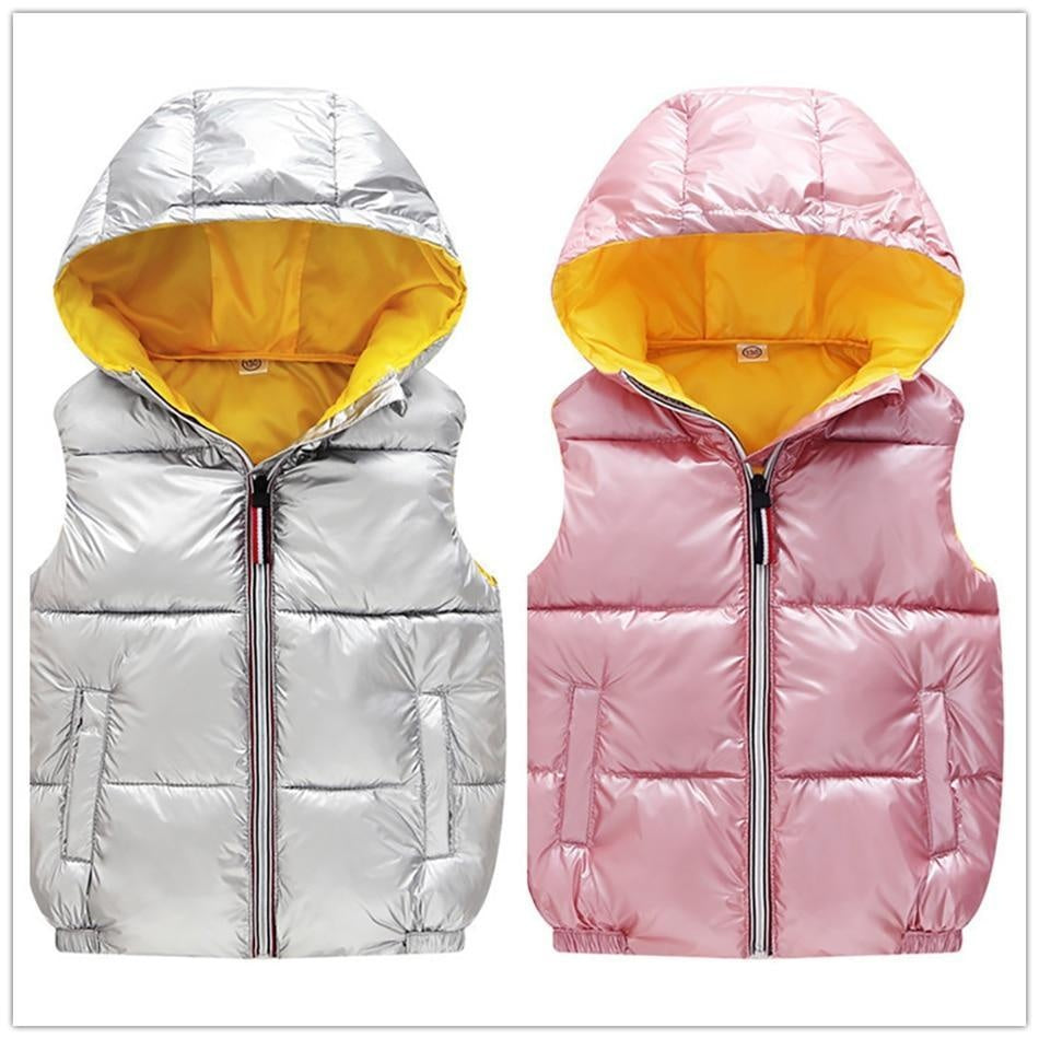 Autumn Winter Baby Boys Girl Down Vest Warm Coat