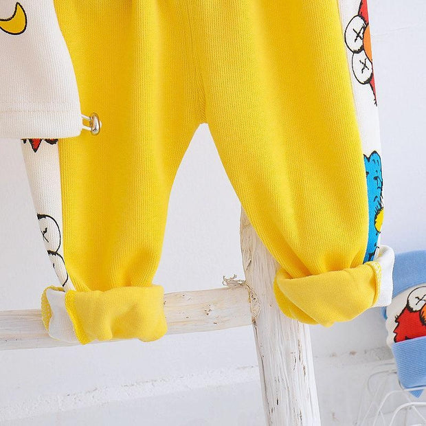 Baby Boys Girls Casual Suit Cartoon Tops+Pants 2pcs/sets - MomyMall