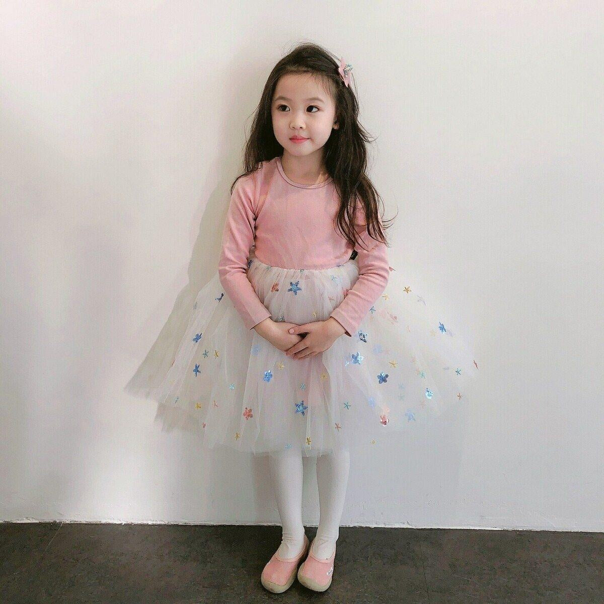 Fashion Girls Tutu Dress Fall Winter Dancing Birthday Princess Dresses 2-7T - MomyMall