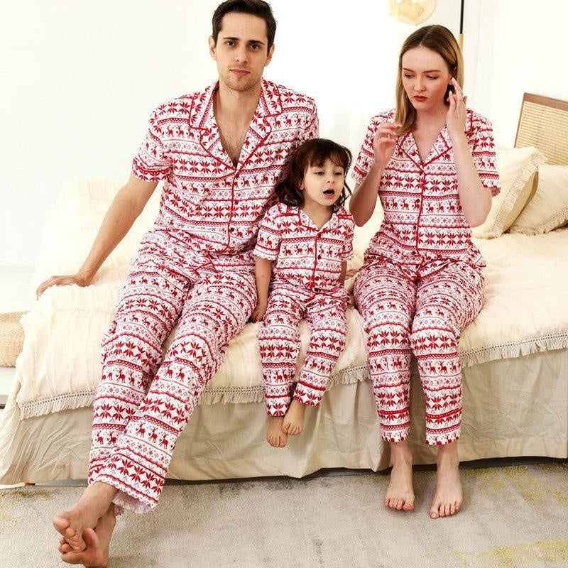 Family Matching Christmas Pajamas Sleepwear Outfits - MomyMall