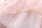 Girls Autumn Veil Printed Baby Wear Princess Dress - MomyMall