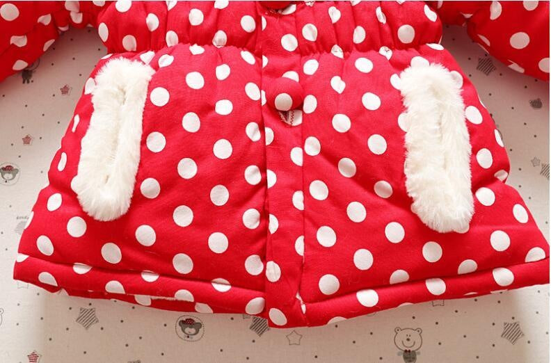 Baby Girl Outerwear Winter Cute Rabbit Jacket Thick Cotton-Padded Coat - MomyMall