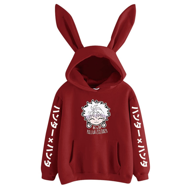 unter X Hunter Killua Rabbit Hoodie Women