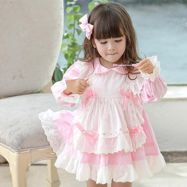 Girls Alice Princess Lotia Spain Boutique Princess Cotton Dresses - MomyMall