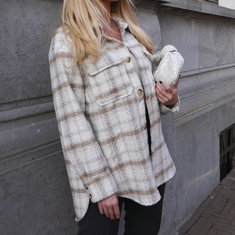 Plaid Oversized Tweed Shacket