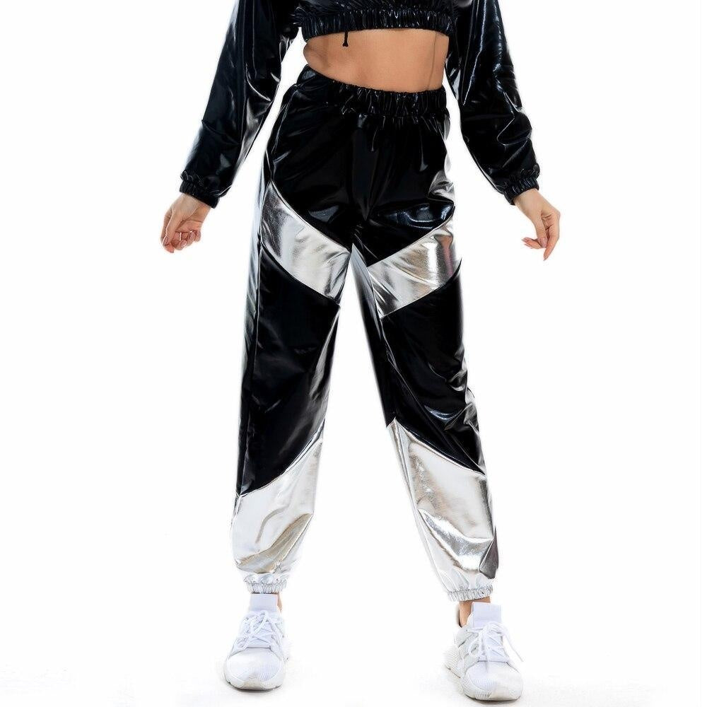 Two Tone High Shine Reflective Joggers