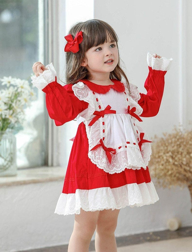 Girls Alice Princess Lotia Spain Boutique Princess Cotton Dresses - MomyMall