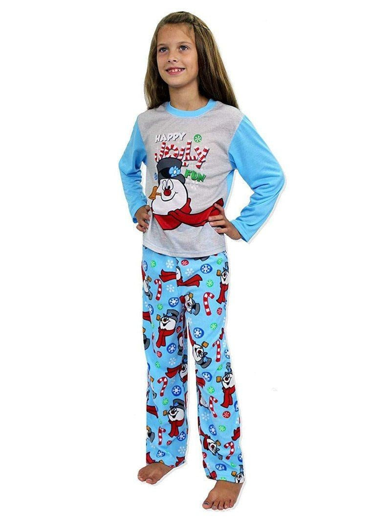 Family Matching Christmas Pajamas Snowman Print Warm Sleepwear - MomyMall