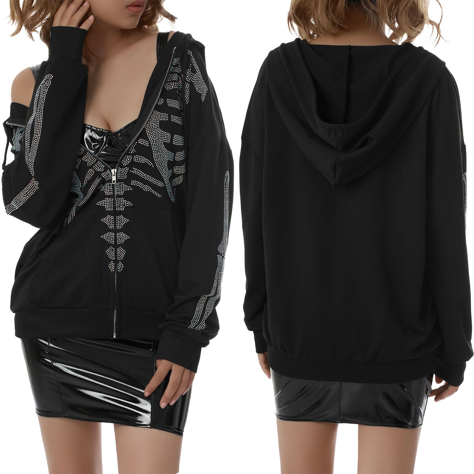 Sweatshirt Loose Style Hooded Jacket