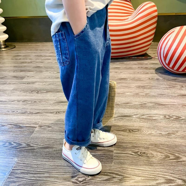 New Arrival Girls Boys Fashin Denim Pants - MomyMall