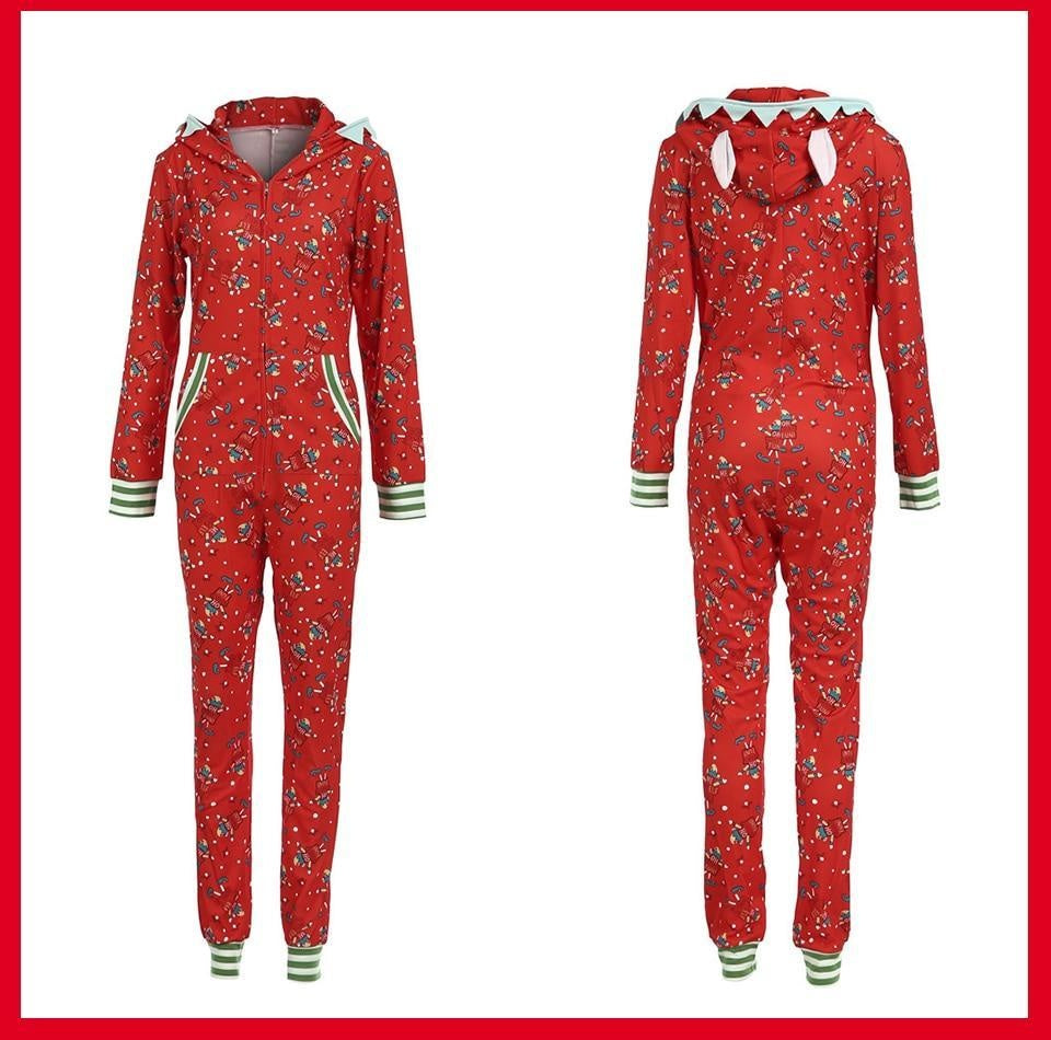 Christmas Family Matching Outfits Father Son Mother Daughter Romper Family Look Jumpsuit Pajamas - MomyMall