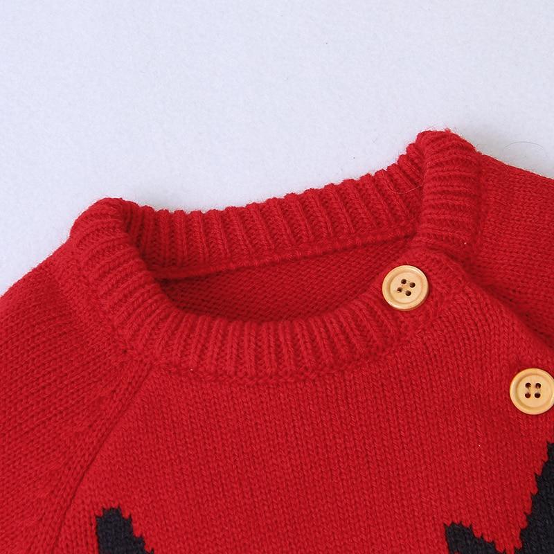 Winter Baby Boy Gir' Christmas Knitted Jumpsuits One Pieces Romper - MomyMall