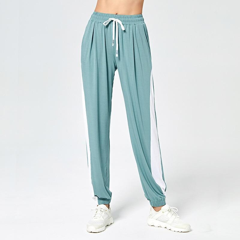 Oversized Contrast Side Drawstring Joggers