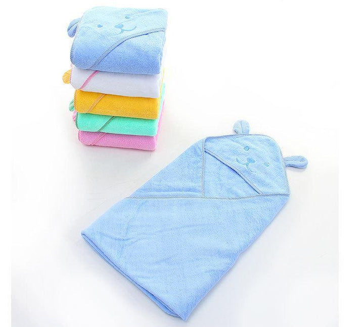 Kids Boy GirlCotton Towel Hooded Blanket Bathrobe Pajamas - MomyMall