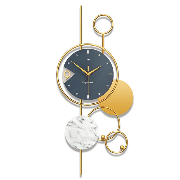 Modern Home Decor Metal Wall Clock - MomyMall Gold / 36*80cm