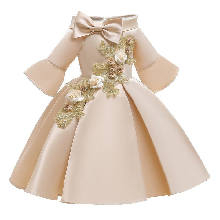 Girls Dress Embroider Elegant Tutu Princess Birthday Evening Dresses 2-10 Years - MomyMall