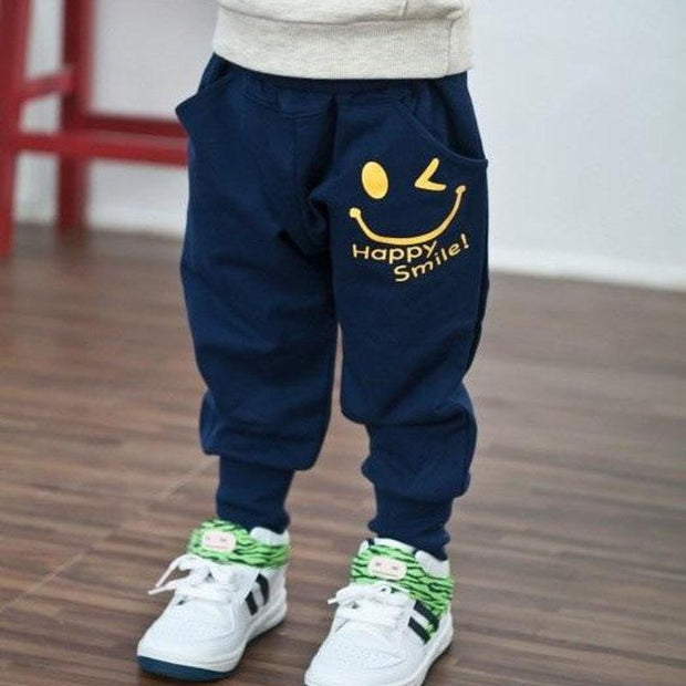 Kids Sports Trousers Cotton Pants Boys Girls Casual Pants 2 Colors - MomyMall Blue / 2-3 Years