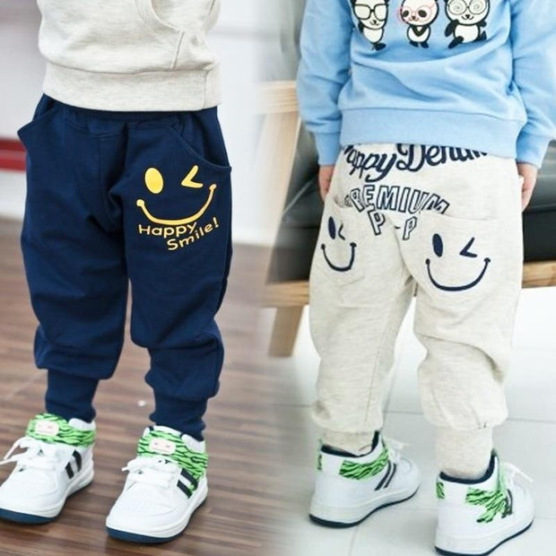 Kids Sports Trousers Cotton Pants Boys Girls Casual Pants 2 Colors - MomyMall