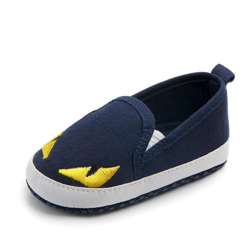 Toddlers Baby Canvas Soft Bottom First Walkers Anti-slip Shoes - MomyMall Dark blue / 0-6 Months