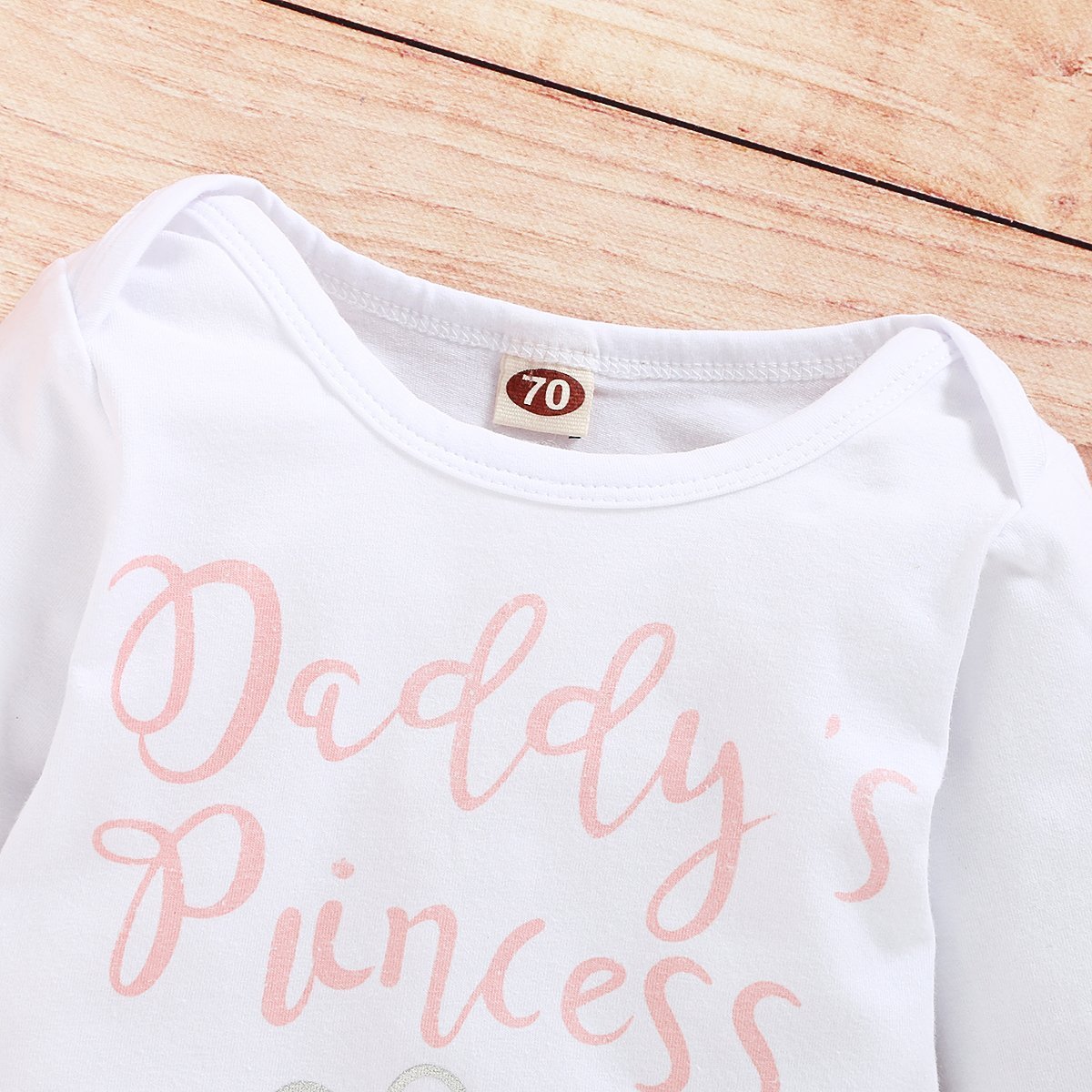 Longsleeve "Daddy's Princess" Floral Printed Baby Set - MomyMall