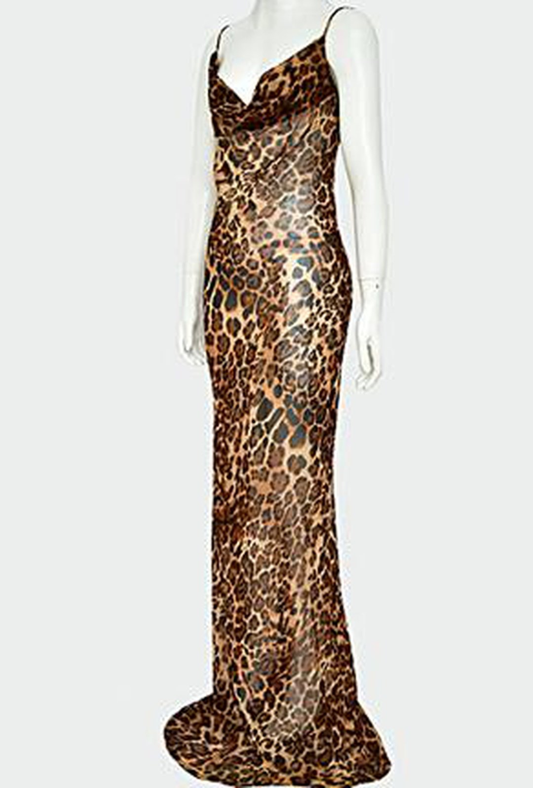 JESS - LEOPARD CHIFFON DRESS