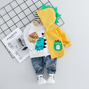 Kid Baby Boy Clothing Sets Cartoon Fashion Suit 3 Pcs 1-4 Y - MomyMall