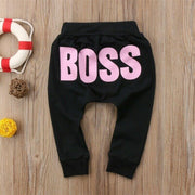 Kids Baby Boys Girls Fashion Letter Pants Trousers