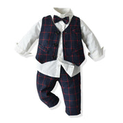 Kids Boys Formal Suits Gentleman Outfits 3Pcs Set - MomyMall