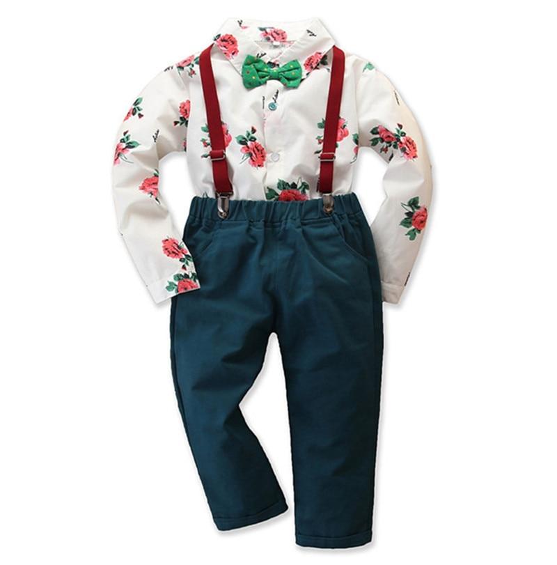 Baby Boys Set Cotton Long Sleeve Spring/Autumn 2 Pcs 3-24 Months - MomyMall green / 3-6 Months