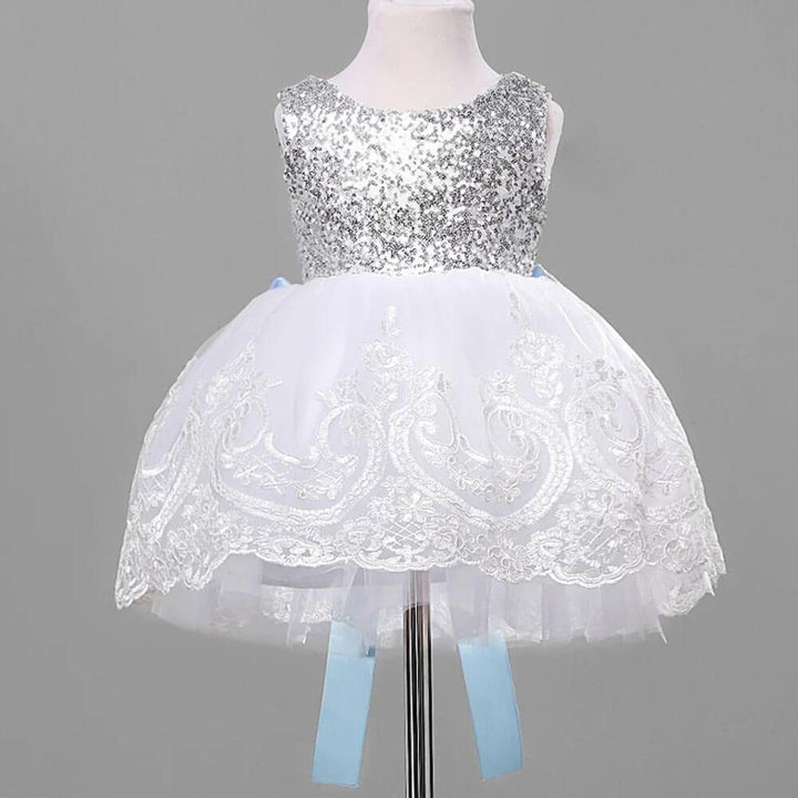 Girls Lace Wedding Pageant Formal Sequin Dresses 1-10T - MomyMall