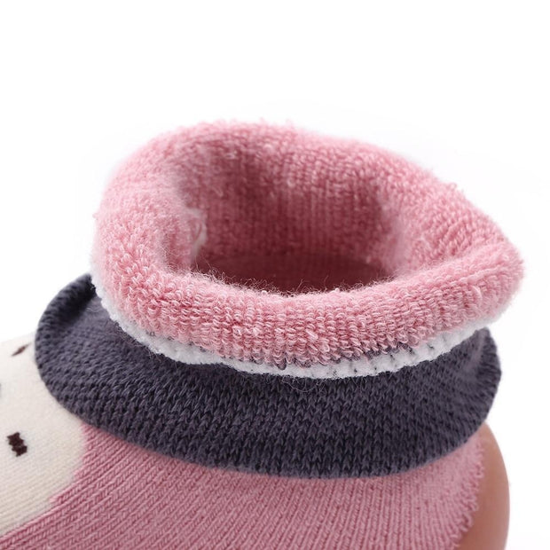 Kid Baby Girl Toddler First Walker Knit Booties Unisex Baby Shoes Soft Rubber - MomyMall