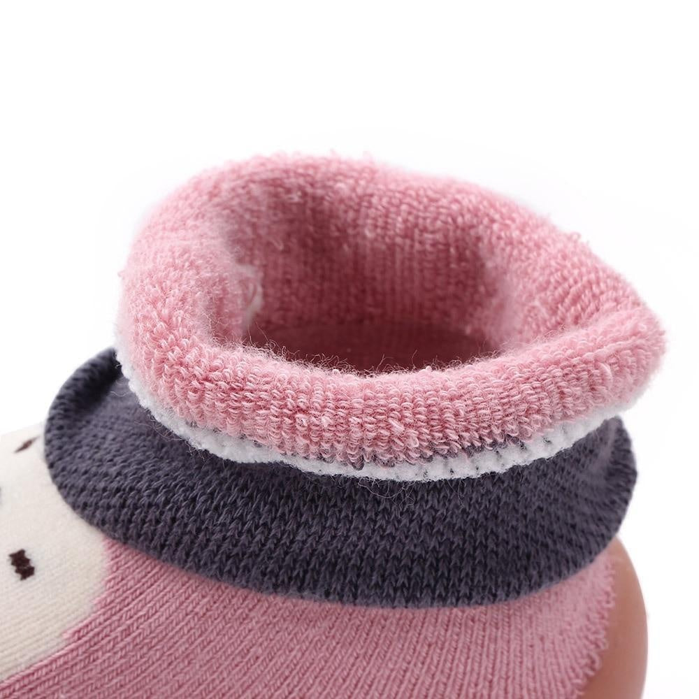 Baby Girl Toddler First Walker Knit Booties Unisex Baby Shoes Soft Rubber - MomyMall