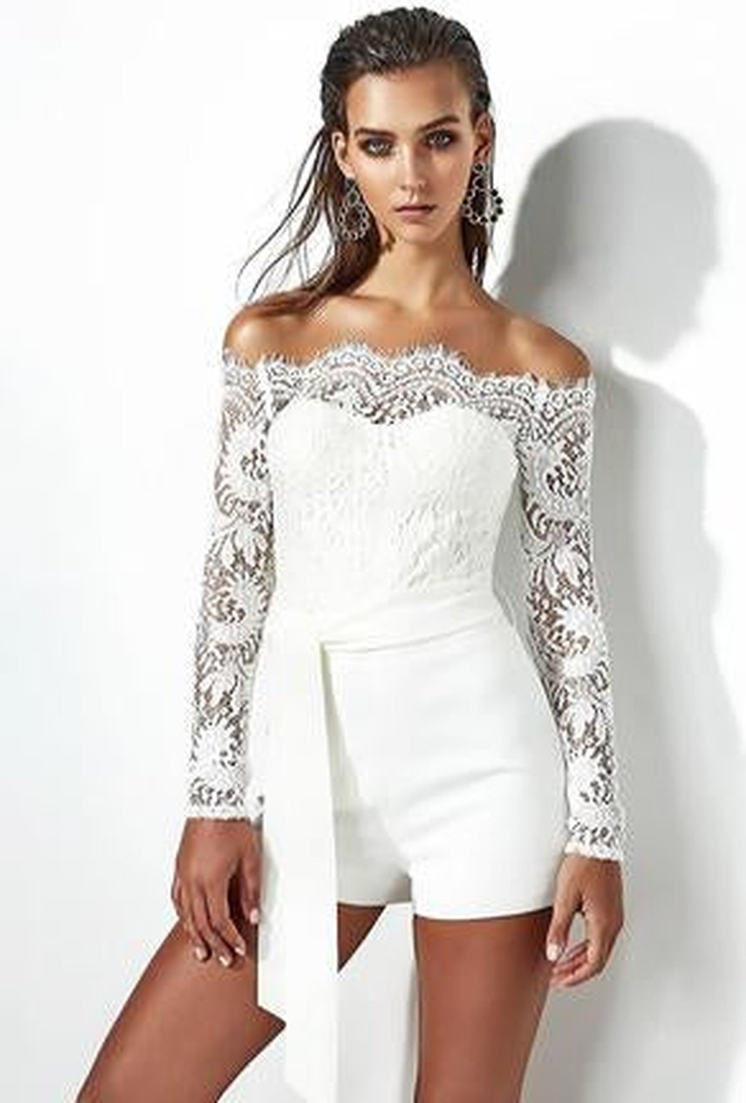 LESSIE - LACE TOP 1 PIECE SUIT