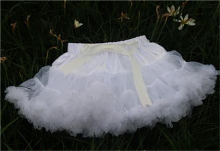 Girls Fluffy Chiffon Solid Colors Tutu Christmas Dance Skirt 2-10 Years - MomyMall Beige / 1-2 Years