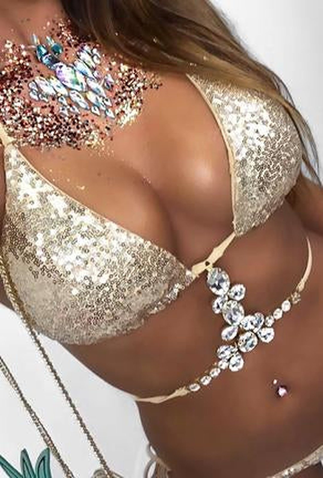 LYRISSA - MAILLOT DE BAIN 2 PIÈCES À SEQUINS