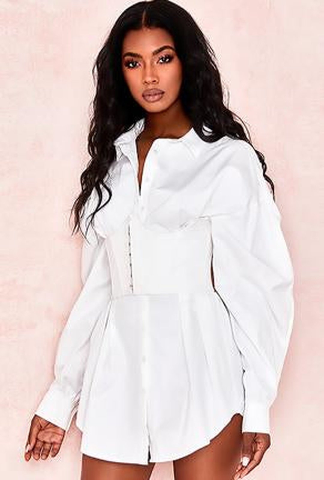 MASHAEL - BUSTIER SHIRT DRESS