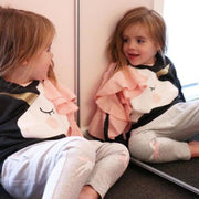 Baby Girls Magical Unicorn Lace Ruffle Casual Sweatshirts 0-4Y - MomyMall