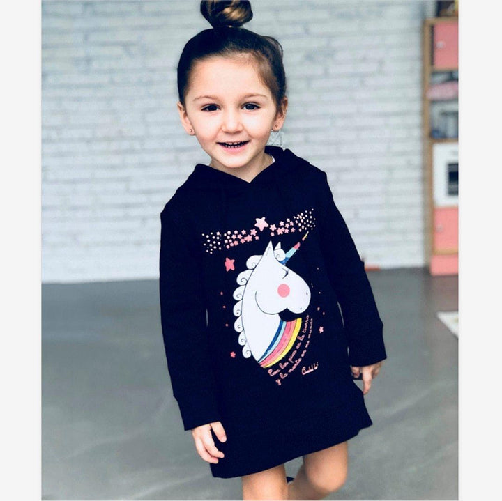 Mom Daughter Unicorn Print Sweatshirts Family Matching Tops
