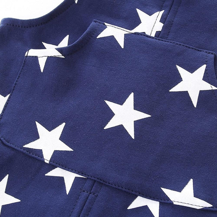 Toddler Boys Girls Trousers Overalls Star Cotton Suspender Pants 1-6 YearsB