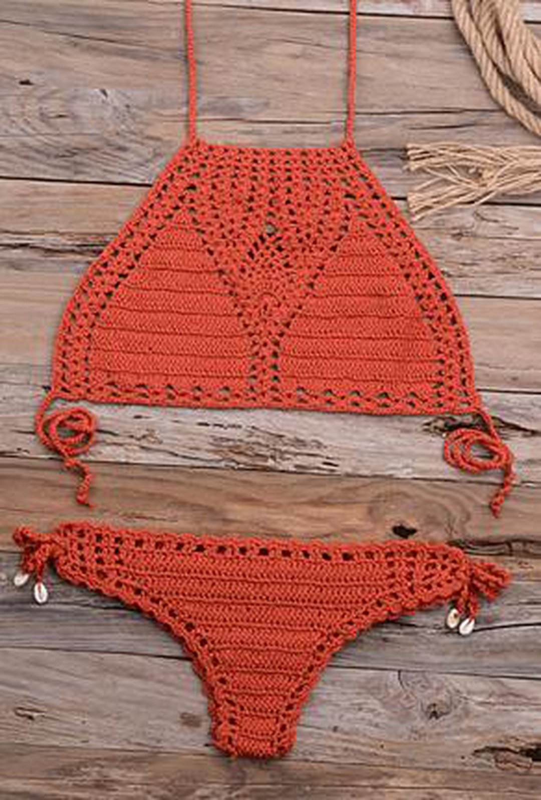 NIKIA - CROCHET 2 PIECE BEACHWEAR