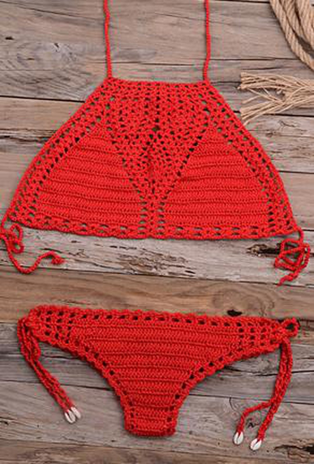 NIKIA - MAILLOT DE BAIN 2 PIÈCES AU CROCHET