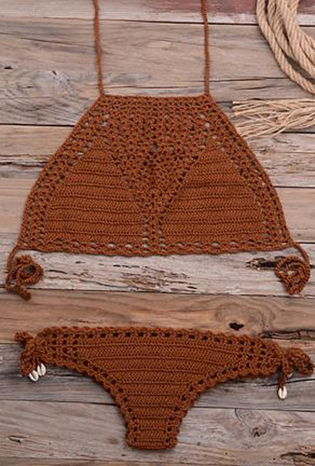 NIKIA - CROCHET 2 PIECE BEACHWEAR