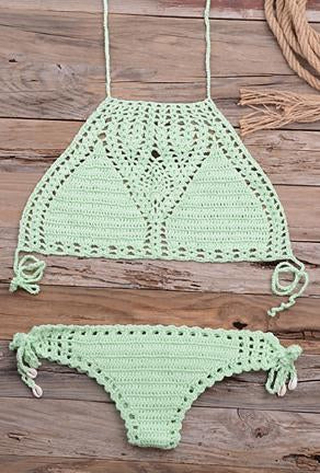 NIKIA - CROCHET 2 PIECE BEACHWEAR